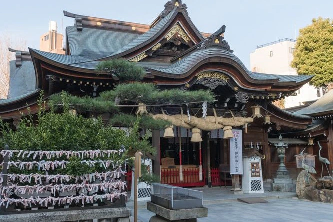 博多総鎮守 櫛田神社の拝殿