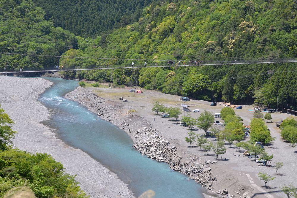 谷瀬の吊り橋の画像 - 5枚目