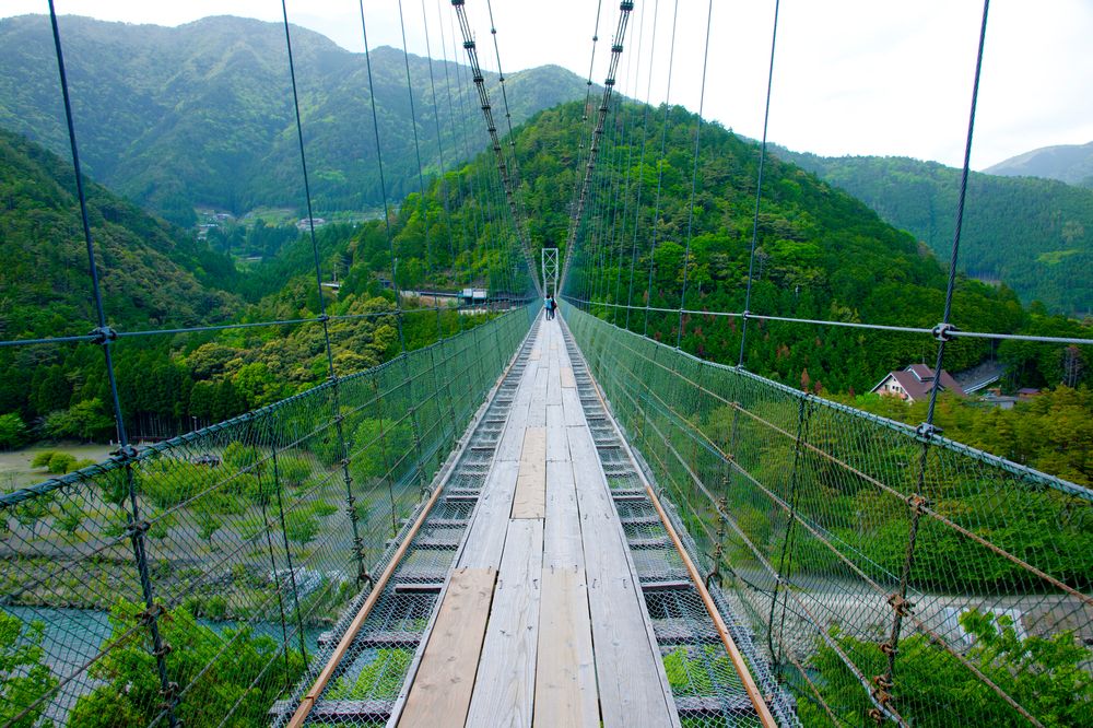 谷瀬の吊り橋の画像 - 8枚目
