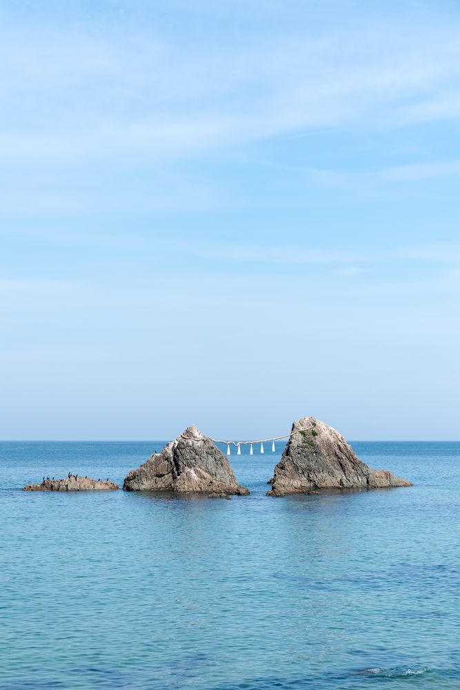 お値下げしました、九谷富士山　日の出　 二見浦　夫婦岩　覗 お値下げしました、九谷富士山 日の出 二見浦 夫婦岩 覗