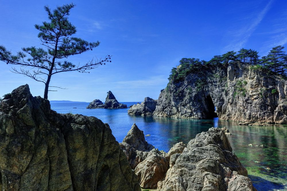 瀬波笹川流れ粟島県立自然公園