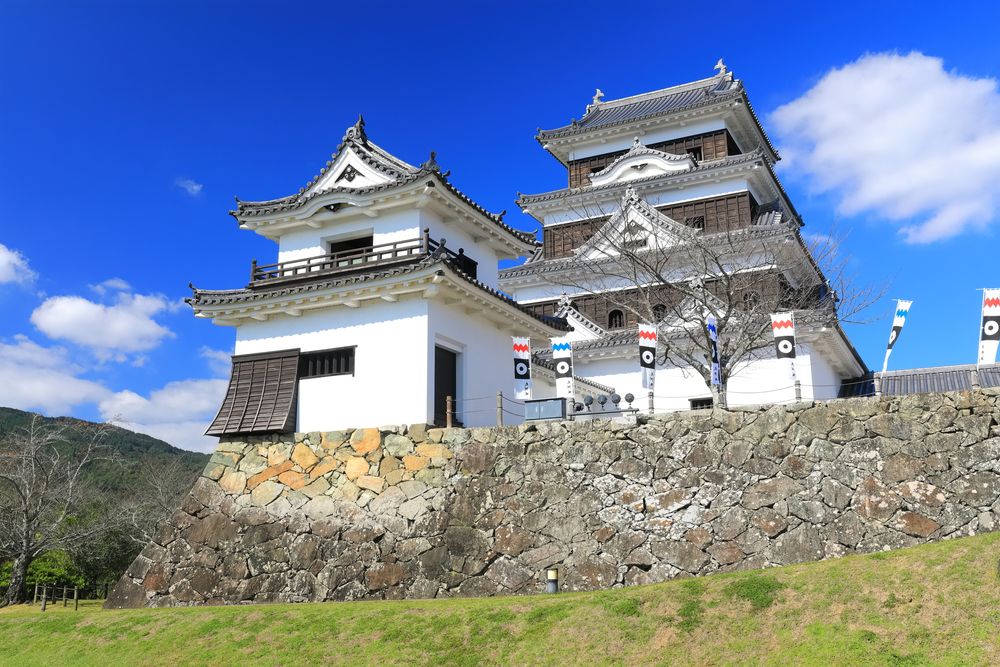 愛媛県　大洲町　大洲　大洲城山公園　大洲神社　大洲町雪ノ桝形　絵葉書　9枚 大洲神社（愛媛県大洲市大洲）- 日本すきま漫遊記