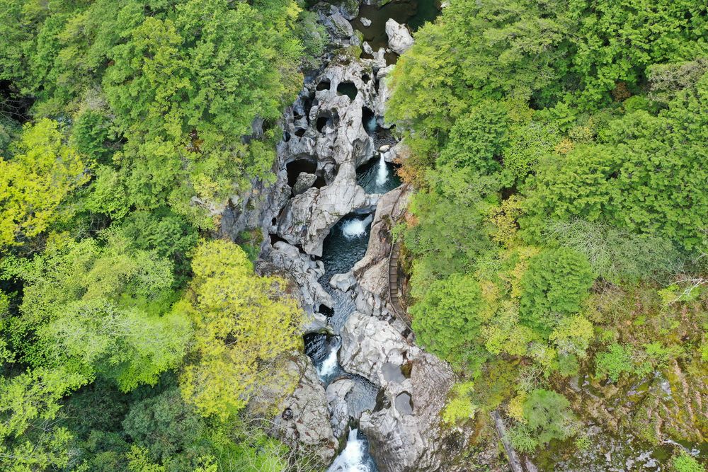 八釜の甌穴群