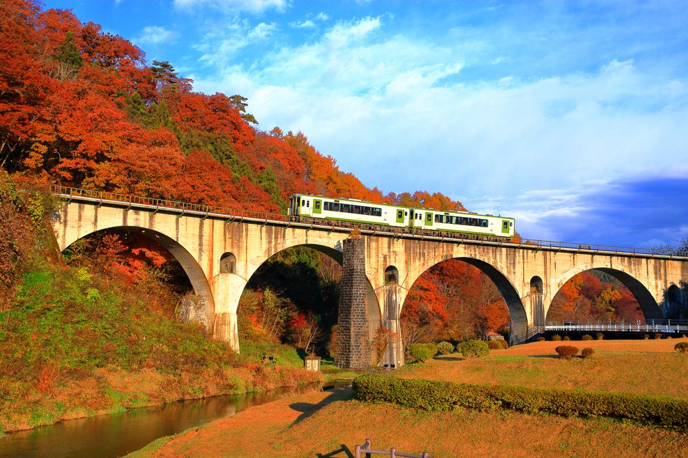 めがね橋(宮守川橋梁)の画像 - 2枚目