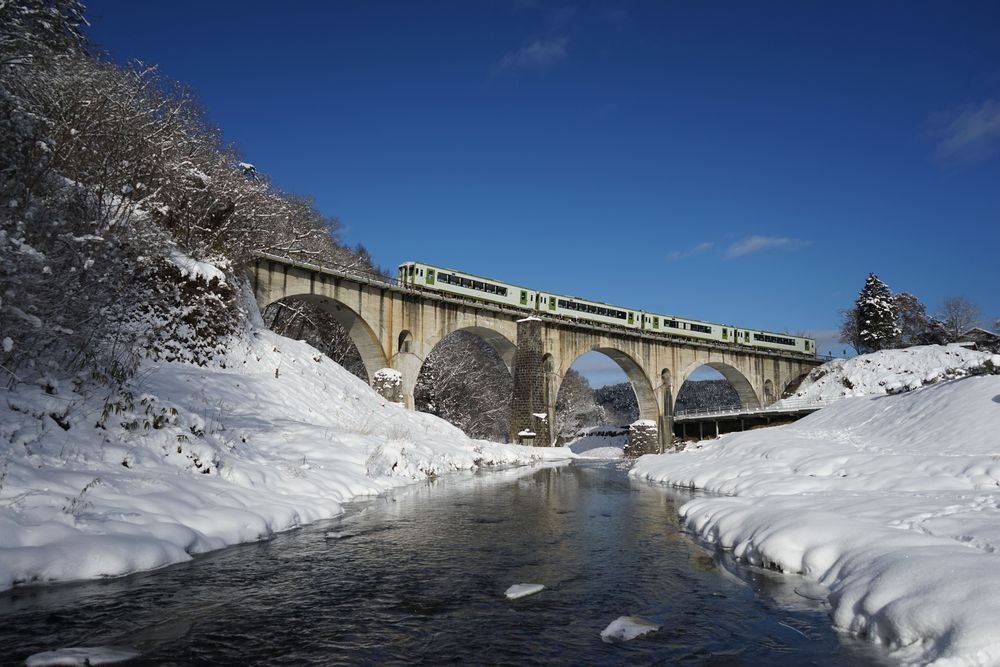 めがね橋(宮守川橋梁)の画像 - 4枚目
